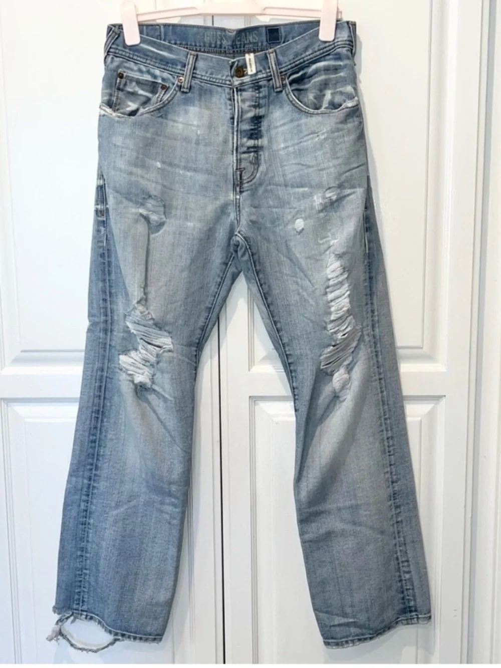 Guess Distressed Relaxed Jeans 32x32 Y2K Grunge
